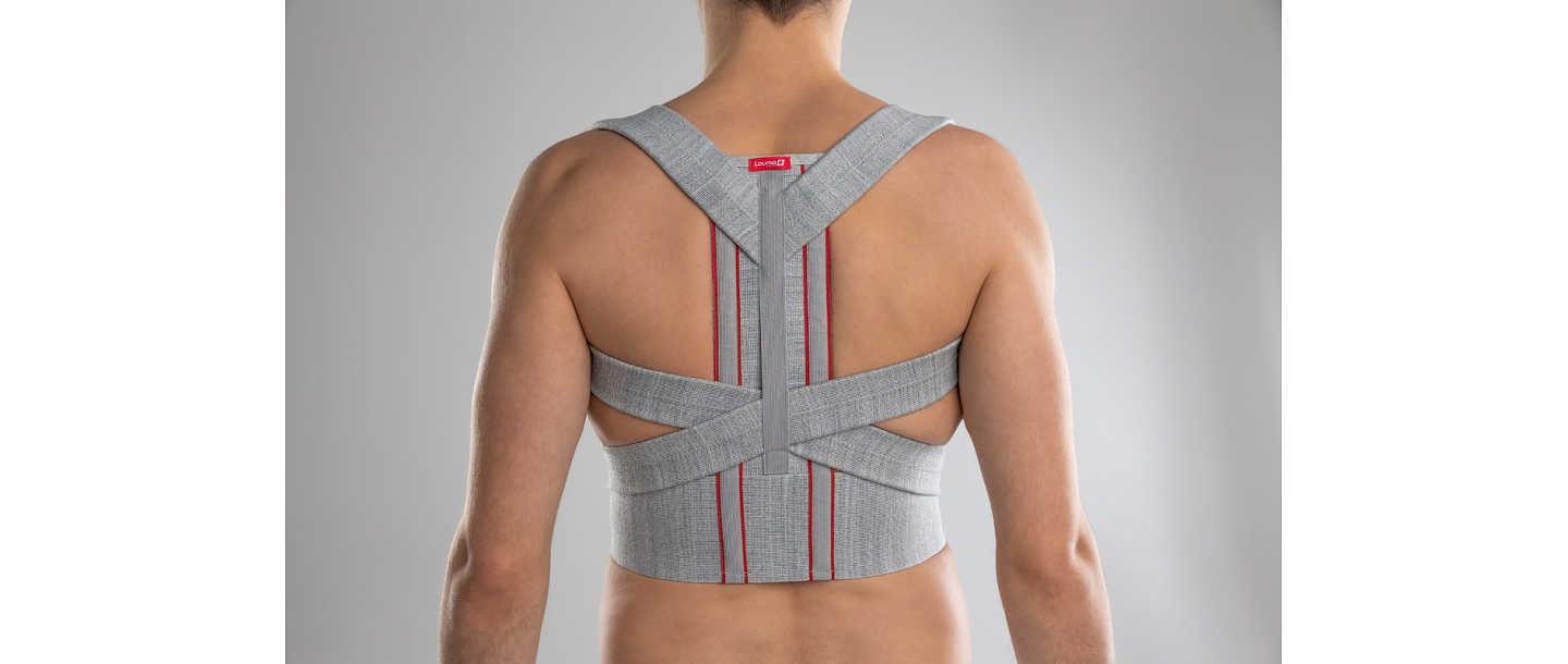 Posture corrector with metal inserts, model 302